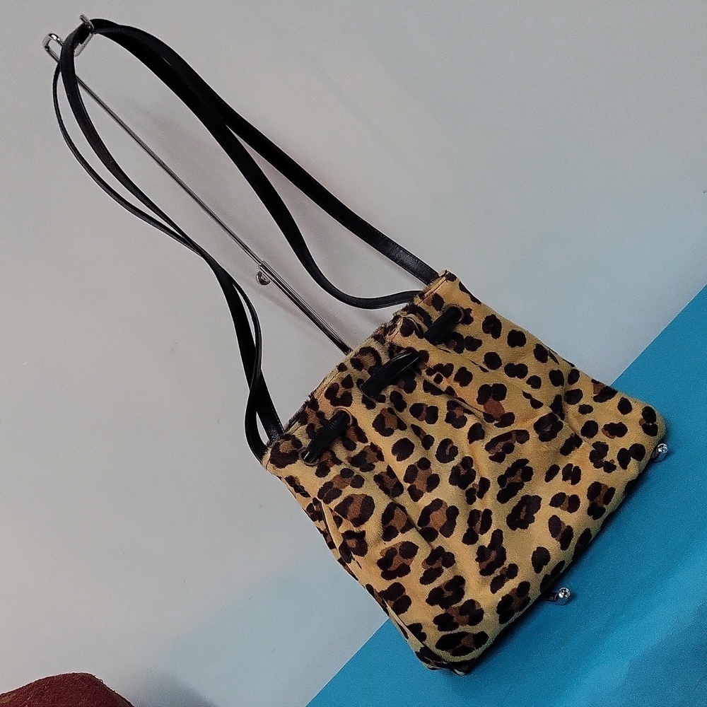 Morris Moskowitz Leather Bucket Bag